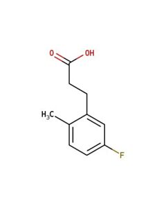 Astatech 3-(5-FLUORO-2-METHYLPHENYL)PROPIONIC ACID; 1G; Purity 95%; MDL-MFCD06823956